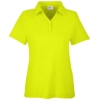 Custom Womens Fusion ChromaSoft™ Pique Polo Safety Yellow