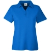 Custom Womens Fusion ChromaSoft™ Pique Polo True Royal