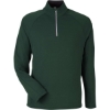 Custom Mens Origin Performance Pique Quarter-Zip Pullover Forest/ Carbon