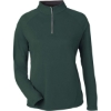 Custom Womens Origin Performance Pique Quarter-Zip Pullover Forest/ Carbon