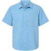 Custom Mens UltraUVP Shoreline Short Sleeve Staff Shirt Columbia Blue
