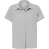 Custom Womens UltraUVP Shoreline Short Sleeve Staff Shirt Platinum