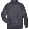 Custom Mens Prevail Packable Puffer Jacket Carbon