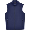 Custom Mens Cruise Two-Layer Fleece Bonded Soft Shell Vest Classic Navy