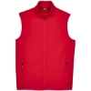 Custom Mens Cruise Two-Layer Fleece Bonded Soft Shell Vest Classic Red