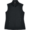Custom Womens Cruise Two-Layer Fleece Bonded Soft Shell Vest Black