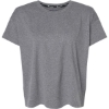 Custom Womens Sport Soft Touch T-Shirt Ebony Heather