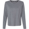 Custom Womens Sport Soft Touch Long Sleeve T-Shirt Ebony Heather