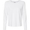 Custom Womens Sport Soft Touch Long Sleeve T-Shirt White