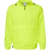 Custom Unisex Packable Anorak Jacket Safety Green