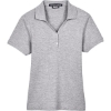 Custom Womens Pima Piqué Polo Grey Heather