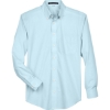 Custom Mens Crown Collection® Broadcloth Woven Dress Shirt Crystal Blue