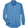 Custom Mens Crown Collection® Broadcloth Woven Dress Shirt French Blue