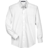 Custom Mens Tall Crown Collection® Broadcloth Woven Dress Shirt White