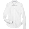 Custom Womens Crown Collection® Broadcloth Woven Dress Shirt White