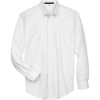 Custom Mens Crown Collection® Oxford Woven Dress Shirt White