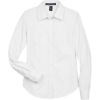 Custom Womens Crown Collection® Oxford Woven Dress Shirt White