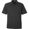 Custom Mens Crownlux Performance® Geo Polo Black/ Graphite