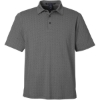 Custom Mens Crownlux Performance® Geo Polo Graphite/ Silver