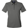 Custom Womens Crownlux Performance® Geo Polo Graphite/ Silver