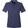Custom Womens Crownlux Performance® Geo Polo Navy/ French Blue