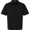 Custom Mens Seaton Pebble Textured Polo Black