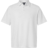 Custom Mens Seaton Pebble Textured Polo White