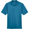 Custom Mens CrownLux Performance® Plaited Polo Dark Teal