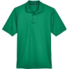 Custom Mens CrownLux Performance® Plaited Polo Kelly Green