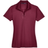 Custom Womens CrownLux Performance® Plaited Polo Burgundy