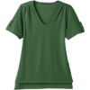 Custom Womens CrownLux Performance® Plaited Rolled Sleeve Shirt Forest