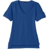 Custom Womens CrownLux Performance® Plaited Rolled Sleeve Shirt True Royal