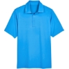 Custom Mens CrownLux Performance® Range Flex Polo Ocean Blue