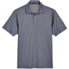 Custom Mens CrownLux Performance® Address Mélange Polo Navy Melange