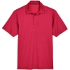 Custom Mens CrownLux Performance® Address Mélange Polo Red Melange