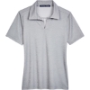 Custom Womens CrownLux Performance® Address Melange Polo Grey Melange