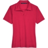 Custom Womens CrownLux Performance® Address Melange Polo Red Melange
