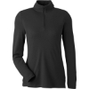 Custom Womens New Classics® Performance Quarter-Zip Pullover Black