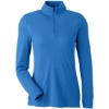 Custom Womens New Classics® Performance Quarter-Zip Pullover French Blue