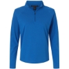 Custom Womens Seaton Pebble Textured Quarter-Zip Pullover French Blue