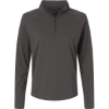 Custom Womens Seaton Pebble Textured Quarter-Zip Pullover Graphite