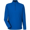 Custom Mens CrownLux Performance® Windsor Welded Quarter-Zip Pullover French Blue