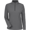 Custom Womens CrownLux Performance® Windsor Welded Quarter-Zip Pullover Graphite