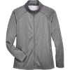 Custom Womens Stretch Tech-Shell® Compass Full-Zip Jacket Dark Grey Heather
