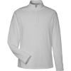 Custom Mens Raleigh Stretch Quarter-Zip Pullover Grey