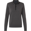 Custom Womens New Classics Quarter-Zip Sweater Graphite