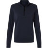 Custom Womens New Classics Quarter-Zip Sweater Navy