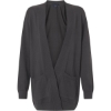 Custom Womens New Classics Open Cardigan Sweater Graphite