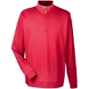 Custom Mens DRYTEC20™ Performance Quarter-Zip Pullover Red/ Navy/ Red