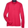 Custom Womens DRYTEC20™ Performance Quarter-Zip Pullover Red/ Navy/ Red